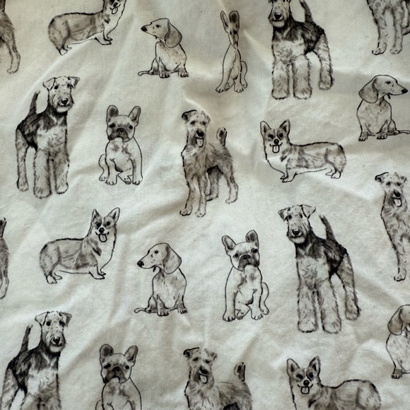 Boys size 4 Janie and Jack Dog Toile Poplin Button Down Shirt dog lover - Picture 3 of 7